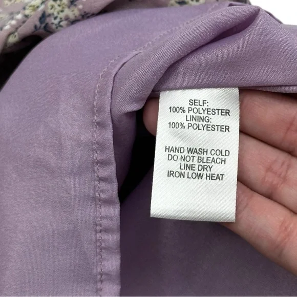 Lulu's Dusty Lavender Floral Where the Wind Blows Dress - Size XS - Picture 3 of 5